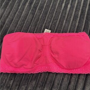 Maurices Hot Pink Lace Bandeau
